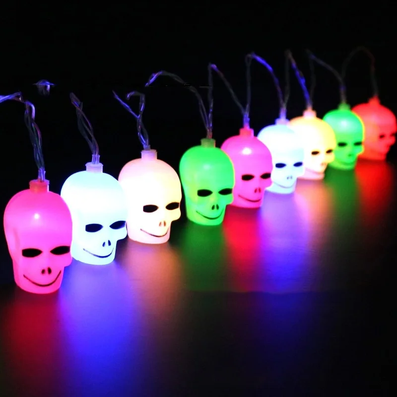 3M Scary Skull Shaped String Lights LED Garland Halloween Decorative Light Creative Party Hanging Decorations Supplies Prop
3M Scary Skull Shaped String Lights LED Garland Halloween Decorative Light Creative Party Hanging Decorations Supplies Prop