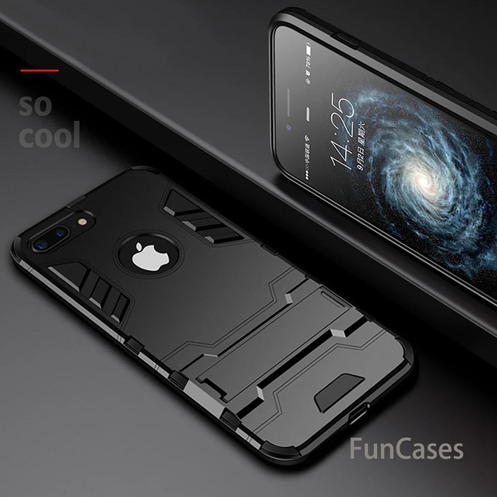 Противоударный Броня телефона чехол для Apple IPhone X 8 7 6 S плюс 5 5S SE Дело ТПУ защитный