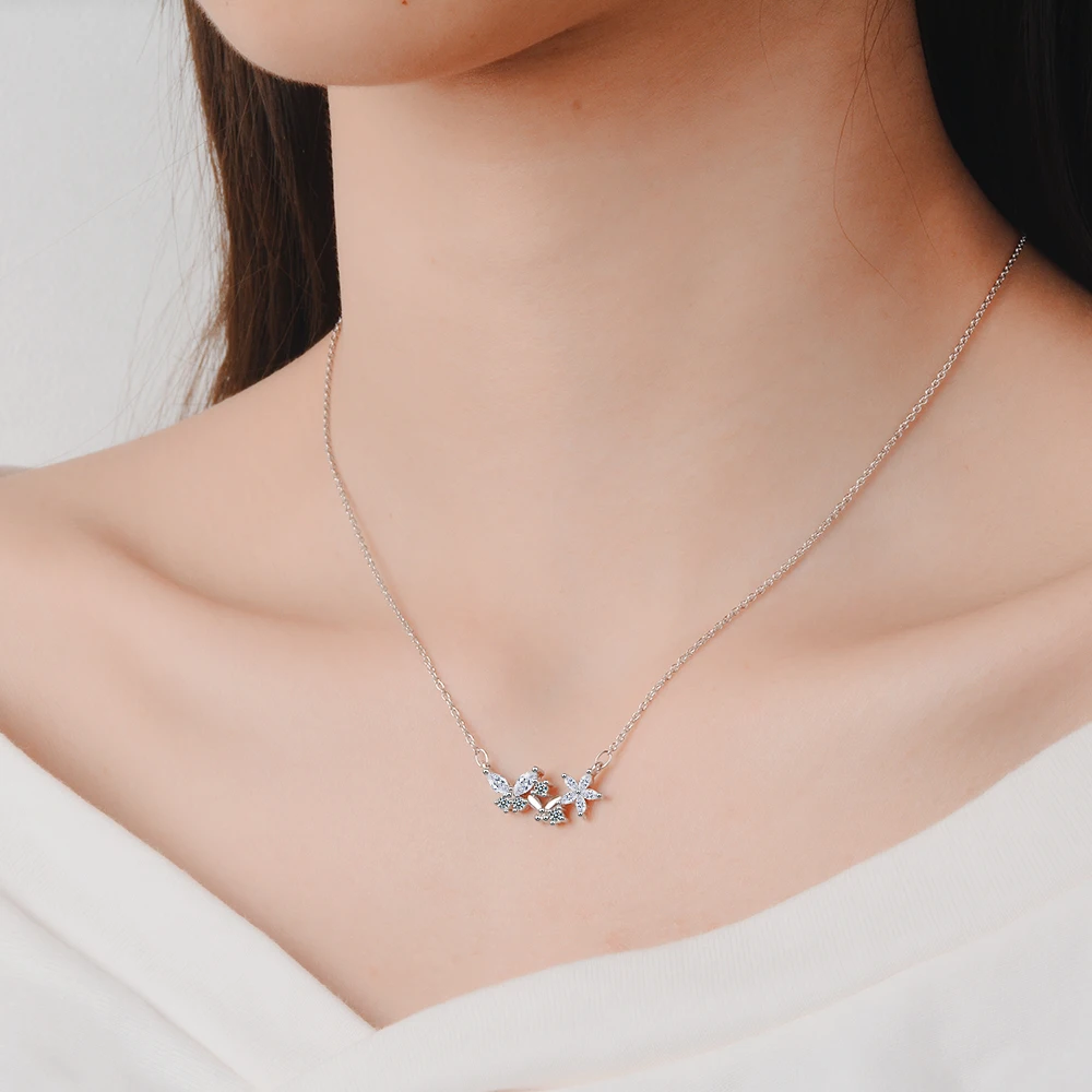 Butterfly Flower Zircon 925 Sterling Silver Necklace For Women Zircon Korean Star Silver Chain Jewerly Choker
Butterfly Flower Zircon 925 Sterling Silver Necklace For Women Zircon Korean Star Silver Chain Jewerly Choker