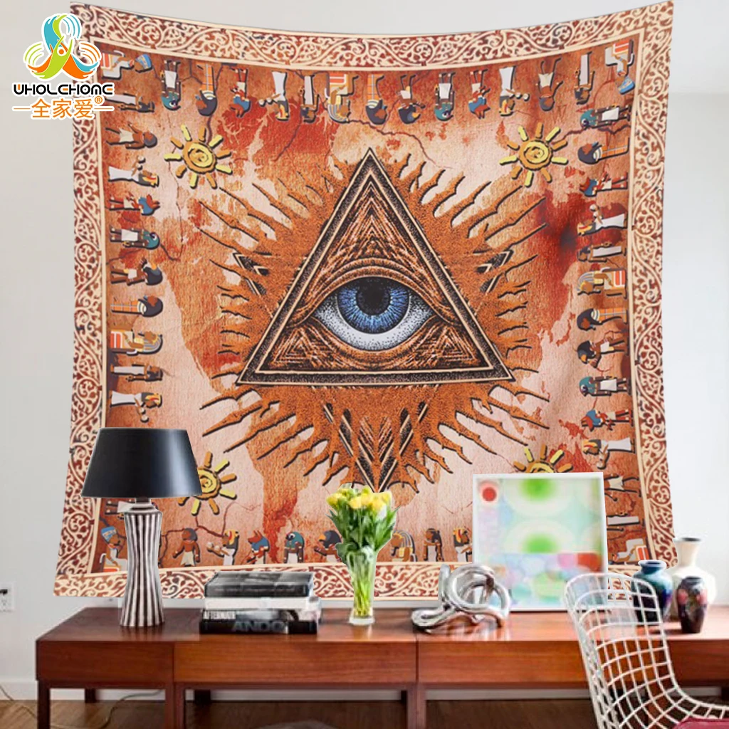 

Printed Square Wall Hanging Tapestries Sunscreen Shawl Tapestry Yoga Mat Blanket Table Cloth Bedspread Beach Towel 145*145cm