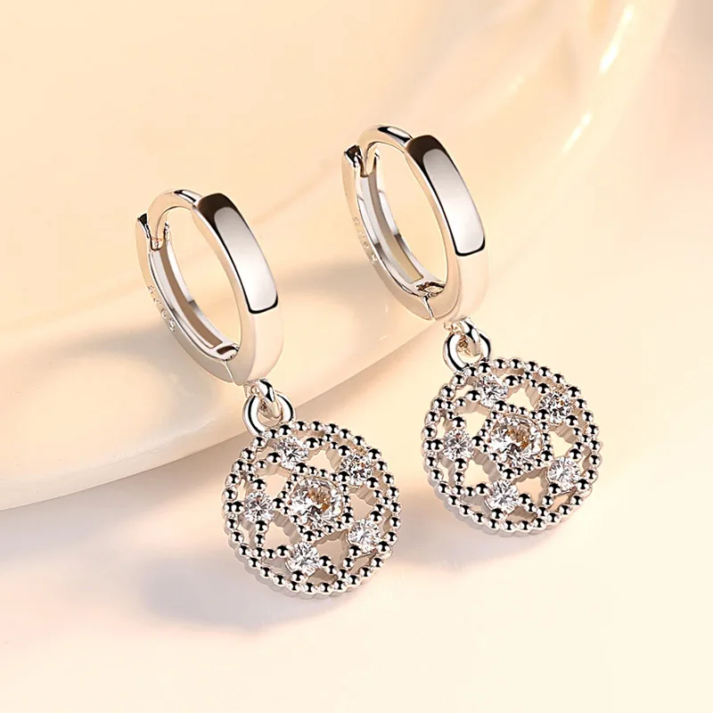 Promotion 925 sterling silver fashion shiny crystal round star ladies`drop earrings jewelry female Christmas gift drop shipping
Promotion 925 sterling silver fashion shiny crystal round star ladies`drop earrings jewelry female Christmas gift drop shipping