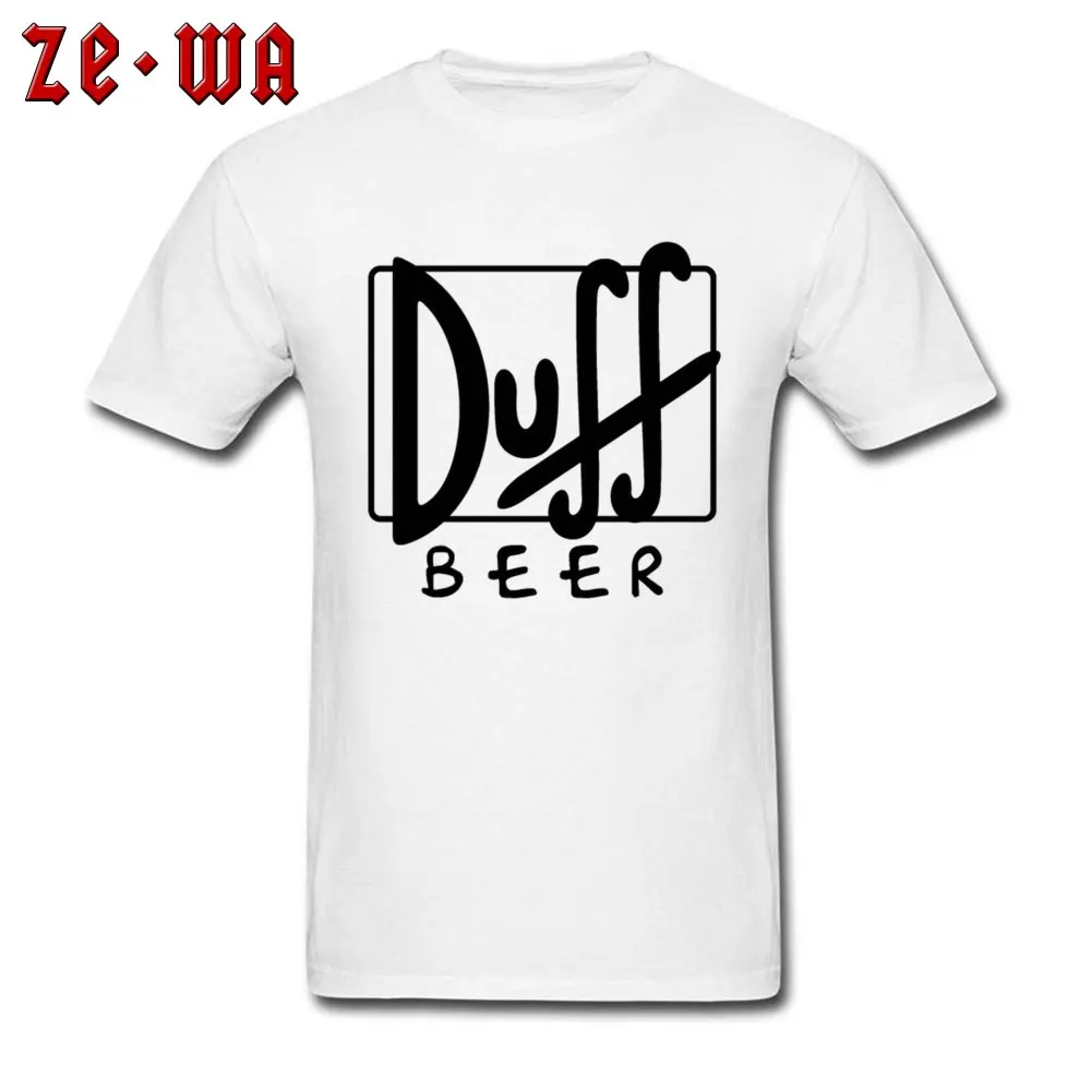 Повседневные футболки Duff Beer Biere белые топы рубашка Новое поступление свободная