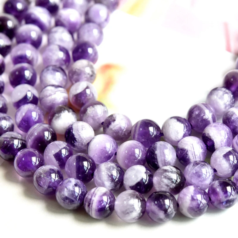 TopGoods Natural Amethyst Stone Beads Round Loose Purple Crystal 4/6/8/10mm Gemstone Beads Material for Women Jewelry Making
TopGoods Natural Amethyst Stone Beads Round Loose Purple Crystal 4/6/8/10mm Gemstone Beads Material for Women Jewelry Making