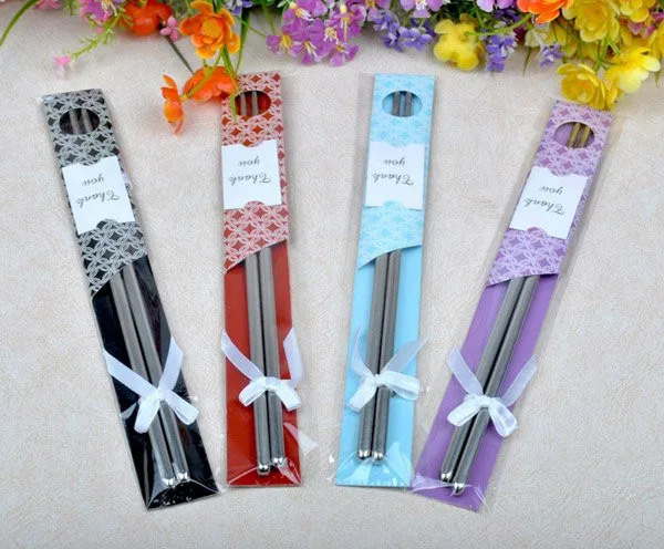 new!!! free shipping 200 pairs/lot wedding gift souvenirs of stainless steel chopstick sets favors, party return gifts for guest
new!!! free shipping 200 pairs/lot wedding gift souvenirs of stainless steel chopstick sets favors, party return gifts for guest
