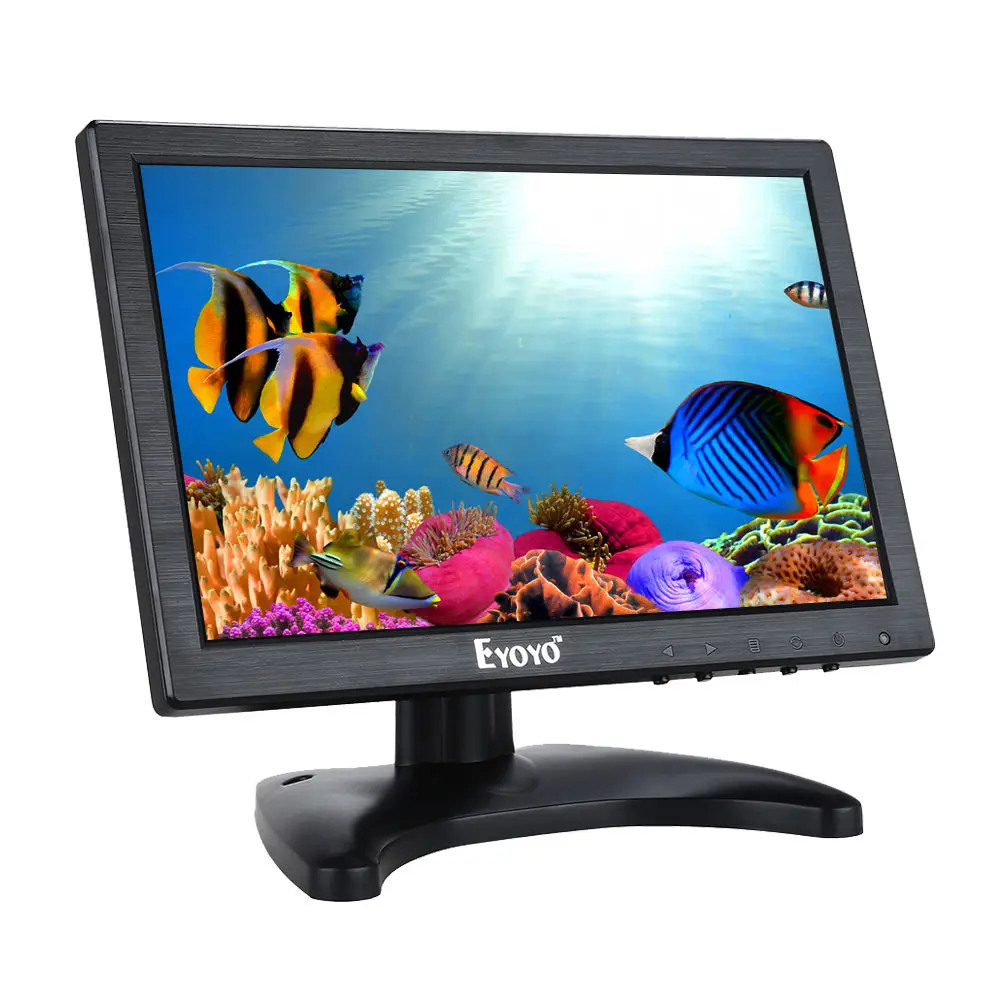 Eyoyo H1016 10-дюймовый IPS LCD HD монитор 1080P CCTV видеомонитор HDMl VGA AV BNC Built-in Speaker для