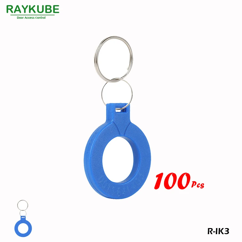 RAYKUBE R-IK3 новый брелок для ключей 100 шт./лот 125 кГц RFID Бесконтактные брелоки системы