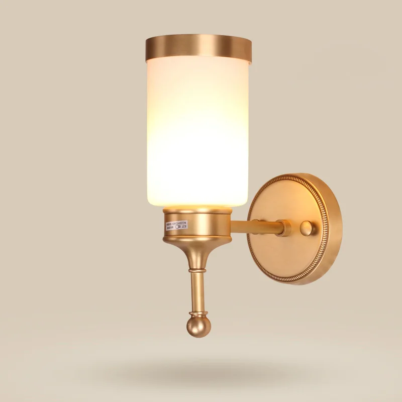 Full Copper American country living room bathroom wall lamp lighting aisle lens headlight European copper lamps R9
Full Copper American country living room bathroom wall lamp lighting aisle lens headlight European copper lamps R9