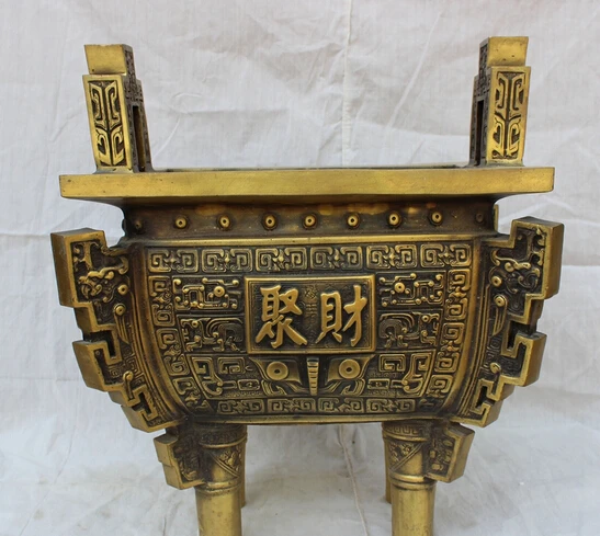 xd 002723 15" Tibet Bronze Folk Buddhist Dragon Head Statue Ding Incense Burner Censer
xd 002723 15" Tibet Bronze Folk Buddhist Dragon Head Statue Ding Incense Burner Censer
