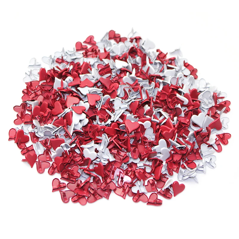 50/100pcs/lot 11mm Heart White/Red Metal Iron Brads For DIY Scrapbook Embellishment Fastener Metal DIY Handcrafts Making LX131
50/100pcs/lot 11mm Heart White/Red Metal Iron Brads For DIY Scrapbook Embellishment Fastener Metal DIY Handcrafts Making LX131