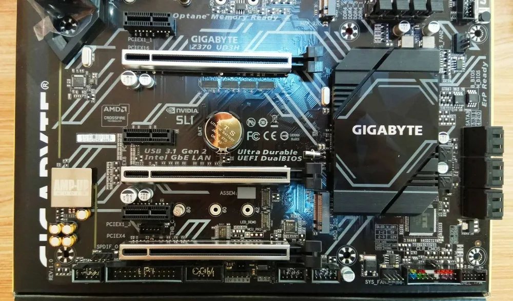 Материнская плата для Gigabyte GA-Z370 UD3H Z370 LGA1151 DDR4 поддержка i3 8100 i5 8500 I7 8700 | Компьютеры и