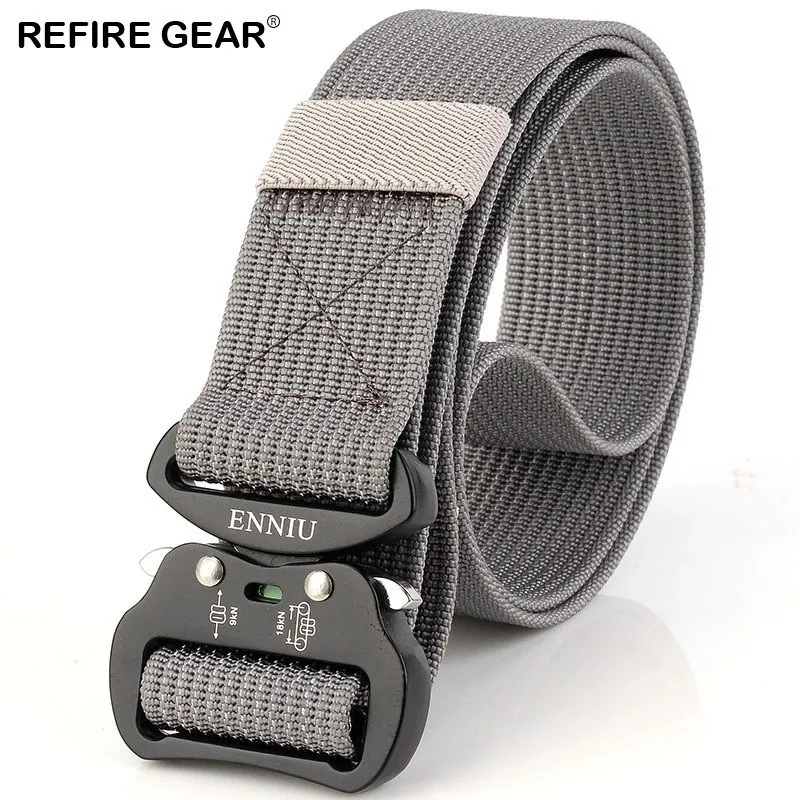 Refire Gear Outdoor Sports Equipment Canvas Belts Men Metal Buckle Tactical Waist Belts Male Strap Adjustable Belts
Refire Gear Outdoor Sports Equipment Canvas Belts Men Metal Buckle Tactical Waist Belts Male Strap Adjustable Belts