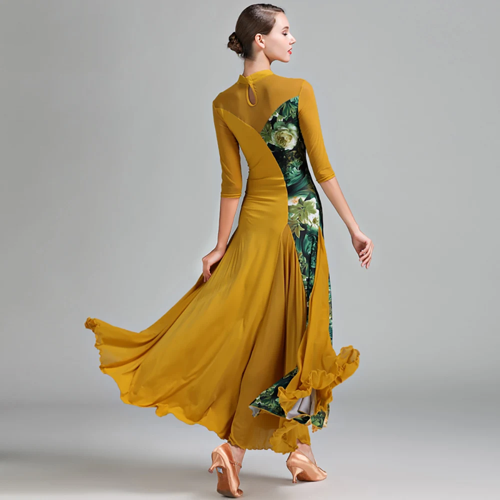 Original Modern Dance Dresses For Lady Black Yellow Color Ice Silk Skirt Square Fantasia Female Women Chacha Ballroom Dress I090
Original Modern Dance Dresses For Lady Black Yellow Color Ice Silk Skirt Square Fantasia Female Women Chacha Ballroom Dress I090