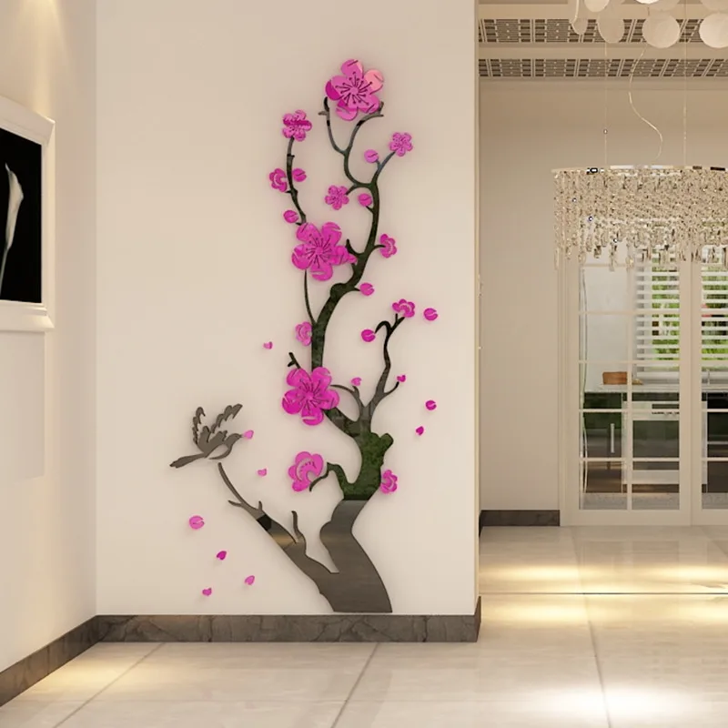 Chinese Style 3D Wall Stickers Plum Blossom Flowers Stickers Home Decorations Living Room Dinning Room Wall Decor Decals Acrylic
Chinese Style 3D Wall Stickers Plum Blossom Flowers Stickers Home Decorations Living Room Dinning Room Wall Decor Decals Acrylic