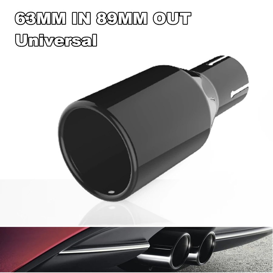 Universal 2.5" Inlet 3.5" Outlet Full Baking paint Black stainless steel Car Exhaust Tip Auto Tail Pipe Muffler Nozzle
Universal 2.5" Inlet 3.5" Outlet Full Baking paint Black stainless steel Car Exhaust Tip Auto Tail Pipe Muffler Nozzle