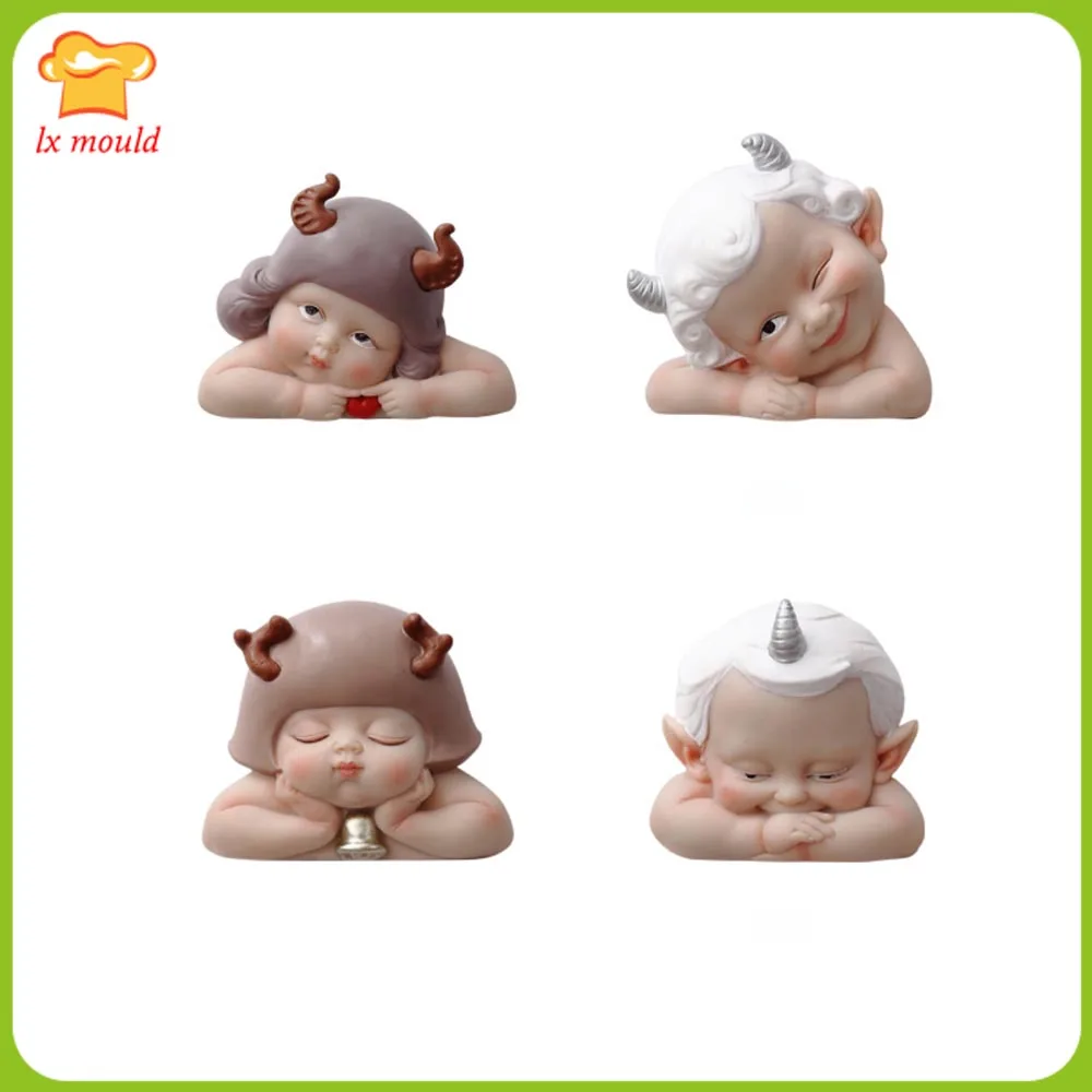 LXYY New Style European Cute Cartoon Doll Moulds Wizard 3D Soap Mould Chocolate Fondant DIY Candy Silicone Molds
LXYY New Style European Cute Cartoon Doll Moulds Wizard 3D Soap Mould Chocolate Fondant DIY Candy Silicone Molds