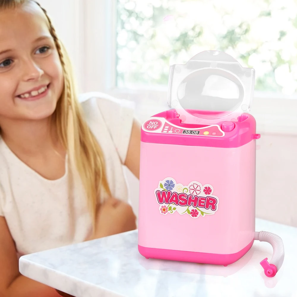 Детский Кукольный домик мини-стиральная машина игрушки для кухни ролевые игры