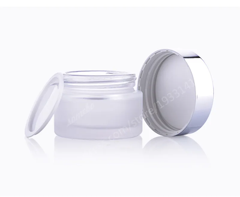 100pcs/lot 15 G 30G 50G Frosted Glass Jar, Glass Bottle Jar, Cosmetic Glass jar, Frosted Glass Cream Jar with Silver Lid
100pcs/lot 15 G 30G 50G Frosted Glass Jar, Glass Bottle Jar, Cosmetic Glass jar, Frosted Glass Cream Jar with Silver Lid