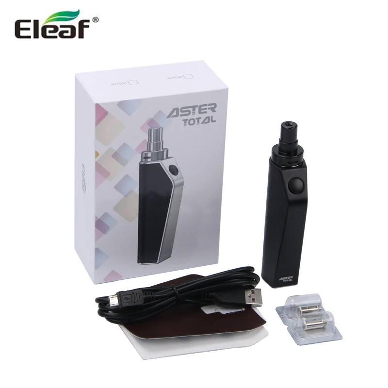 Оригинальный вапорайзер eleaf Aster полный стартовый набор 25 Вт с 2 мл Atomizer емкость для