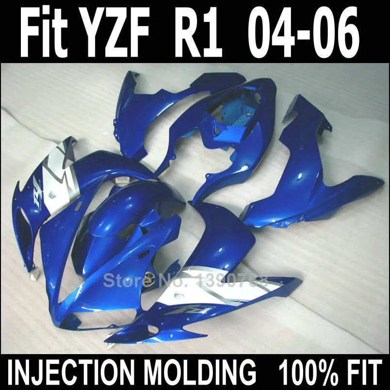 New motorcycle fairing kit for Yamaha injection YZF R1 04 05 06 blue white plastic fairings set YZFR1 2004 2005 2006 LV58
New motorcycle fairing kit for Yamaha injection YZF R1 04 05 06 blue white plastic fairings set YZFR1 2004 2005 2006 LV58