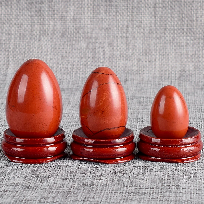 Gemstone Natural red jasper egg with wooden base feng shui stones and minerals quartz crystals Healing Balls for home decor
Gemstone Natural red jasper egg with wooden base feng shui stones and minerals quartz crystals Healing Balls for home decor