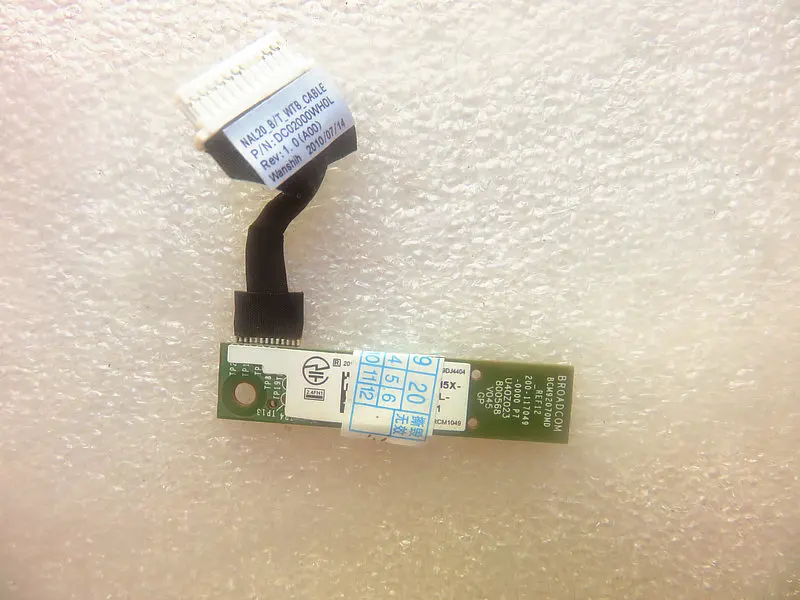 original for Dell Latitude E6410 E6510 M4500 Bluetooth Cable Module Connecting Cable DC02000WH0L 0YKMT7 YKMT7 cn-0YKMT7 G9M5X
original for Dell Latitude E6410 E6510 M4500 Bluetooth Cable Module Connecting Cable DC02000WH0L 0YKMT7 YKMT7 cn-0YKMT7 G9M5X