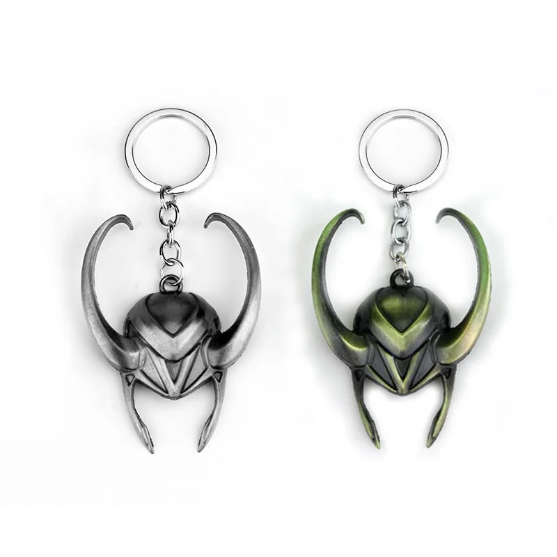 Горячая продажа Loki фигурка со шлемом брелок Тор Marvel Мстители металлическое