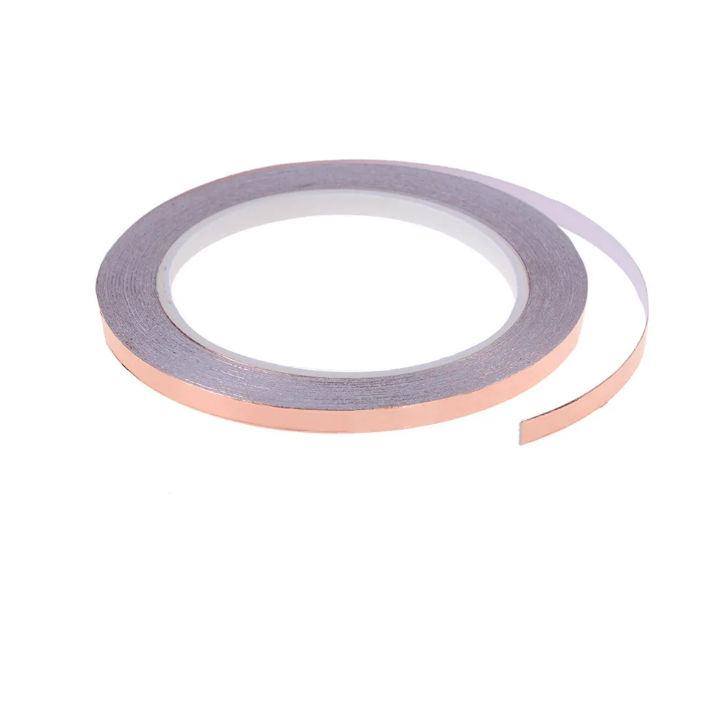 6mm x 20m Adhesive Shielding Guitar Slug And Snail Barrier Conduction Single Conductive Copper Foil Tape Strip
6mm x 20m Adhesive Shielding Guitar Slug And Snail Barrier Conduction Single Conductive Copper Foil Tape Strip