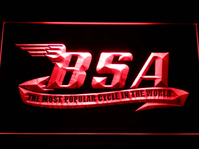 D209 BSA мотоциклы светодиодный неоновый светильник с выключателем вкл/выкл 20 +