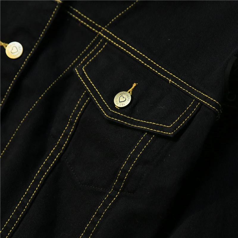 2018 Fashion New High quality female Autumn Personality Denim Letter Jacket Short Long Sleeve Washed Cotton Denim Jacket HJB241
2018 Fashion New High quality female Autumn Personality Denim Letter Jacket Short Long Sleeve Washed Cotton Denim Jacket HJB241