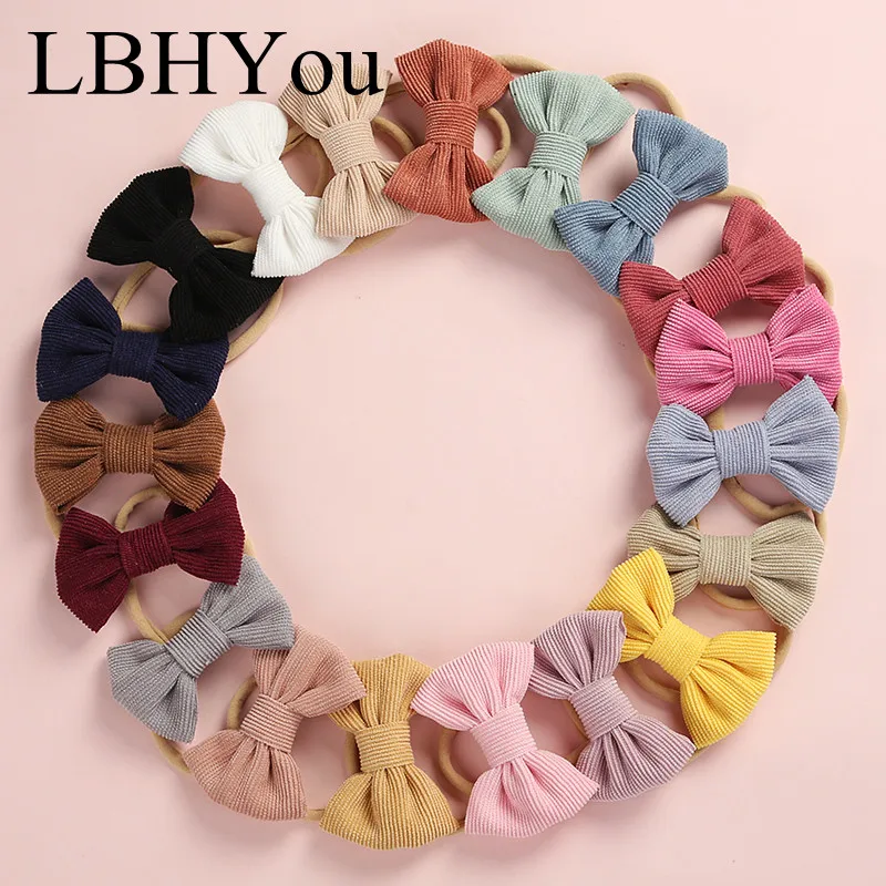 New Kids Girls Corduroy Bows Nylon Headbands Soft Stretchy Fabric Knot Nylon Hairbands Girl's Hair Accessories
New Kids Girls Corduroy Bows Nylon Headbands Soft Stretchy Fabric Knot Nylon Hairbands Girl's Hair Accessories