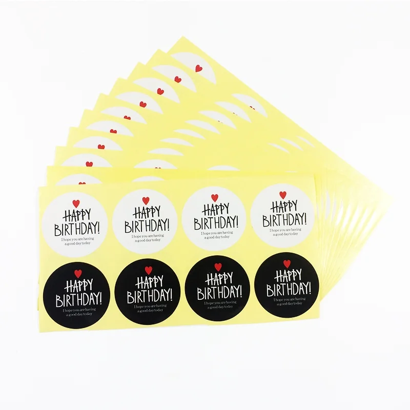 800 Pcs/lot Happy Birthday Scrapbooking Kraft Paper Labels Sticker Envelopes Gift Packaging Seals Sticker 2 Color For Birthday
800 Pcs/lot Happy Birthday Scrapbooking Kraft Paper Labels Sticker Envelopes Gift Packaging Seals Sticker 2 Color For Birthday