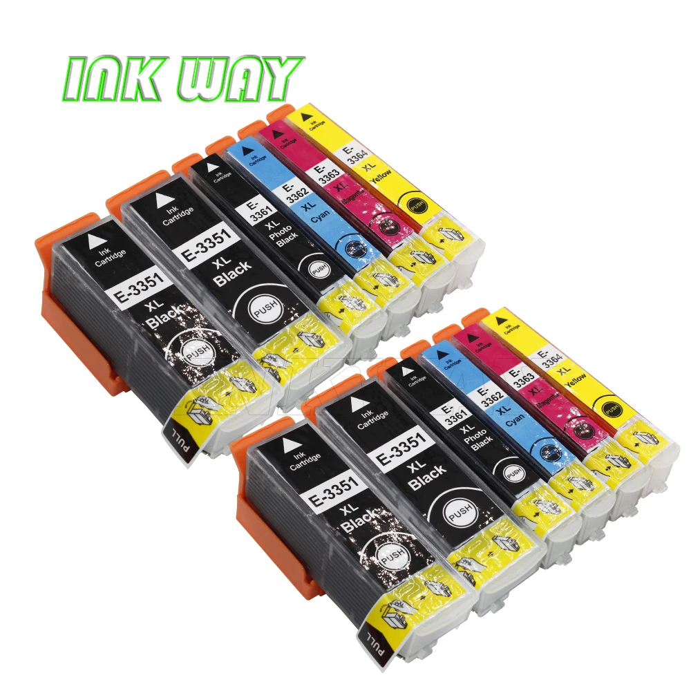 INK WAY 12 PACK Printer Inkjet Cartridge 33XL T3351 T3361 T3362 T3363 T3364 ink cartridge For XP-530 540 640 645 830 EU Market
INK WAY 12 PACK Printer Inkjet Cartridge 33XL T3351 T3361 T3362 T3363 T3364 ink cartridge For XP-530 540 640 645 830 EU Market