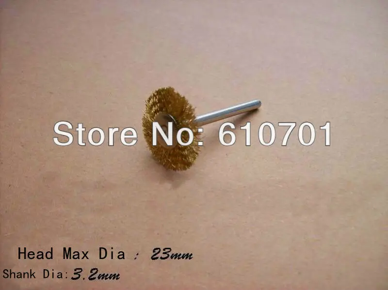 5PCS T/Parallel Shape 23mm End Brass Wire Brush 3.2mm mandrel For Rotary Tools Electric Grinder Milling
5PCS T/Parallel Shape 23mm End Brass Wire Brush 3.2mm mandrel For Rotary Tools Electric Grinder Milling
