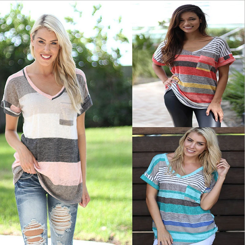 2019 Summer T-shirt Women Tops Fashion Trendy Casual Print Short Sleeve V Neck Plus Size Loose Bottoming Women T-shirt ZW074
2019 Summer T-shirt Women Tops Fashion Trendy Casual Print Short Sleeve V Neck Plus Size Loose Bottoming Women T-shirt ZW074