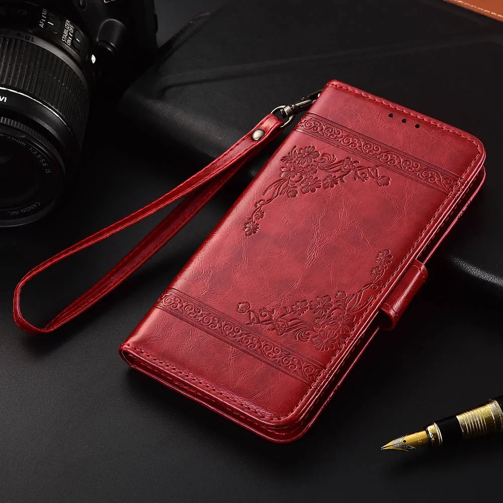 Кожаный чехол книжка для Leagoo T8s чехлы с цветочным принтом 100% специальный бумажник