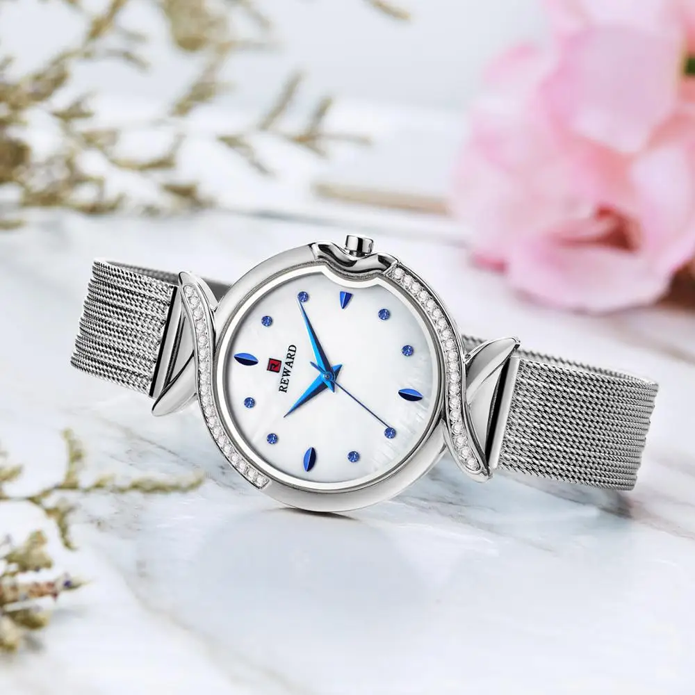 REWARD Top Sale New Fashion Shell Dial Ladies Watch Ultra-thin Fine Mesh Steel Strap Women Quartz Watch часы женские наручные
REWARD Top Sale New Fashion Shell Dial Ladies Watch Ultra-thin Fine Mesh Steel Strap Women Quartz Watch часы женские наручные
