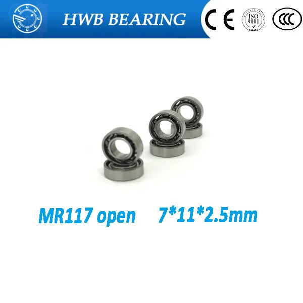 Free Shipping 10 PCS MR117 open 7x11x2.5 mm open type mr117 Miniature Ball Bearings L-1170 open
Free Shipping 10 PCS MR117 open 7x11x2.5 mm open type mr117 Miniature Ball Bearings L-1170 open