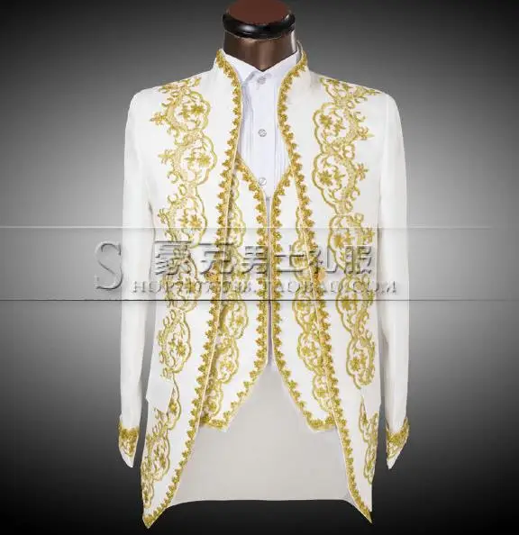 Brand-clothing royal loading singer slim suit for men set with pants mens suits wedding groom formal dress suit + pant + tie 4XL
Brand-clothing royal loading singer slim suit for men set with pants mens suits wedding groom formal dress suit + pant + tie 4XL