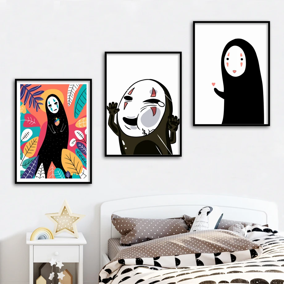 Spirited Away Poster Nordic Kids Bedroom Canvas Painting Print No Face Man Anime Posters And Prints Baby Girl Room Decor
Spirited Away Poster Nordic Kids Bedroom Canvas Painting Print No Face Man Anime Posters And Prints Baby Girl Room Decor