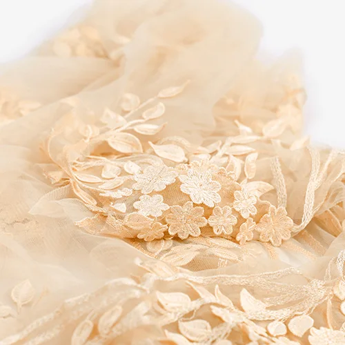 135CM Wide Skin Color Flower Embroidery Net Lace Fabric for Wedding Dress Clothes E370
135CM Wide Skin Color Flower Embroidery Net Lace Fabric for Wedding Dress Clothes E370