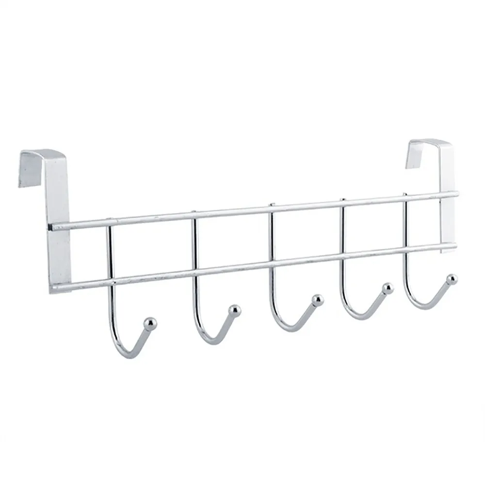 Kitchen Supplies Stainless Steel 5 Hooks Clothes Door Bathroom Hanger Hanging Loop Organizer Housekeeper On Wall Hook H
Kitchen Supplies Stainless Steel 5 Hooks Clothes Door Bathroom Hanger Hanging Loop Organizer Housekeeper On Wall Hook H