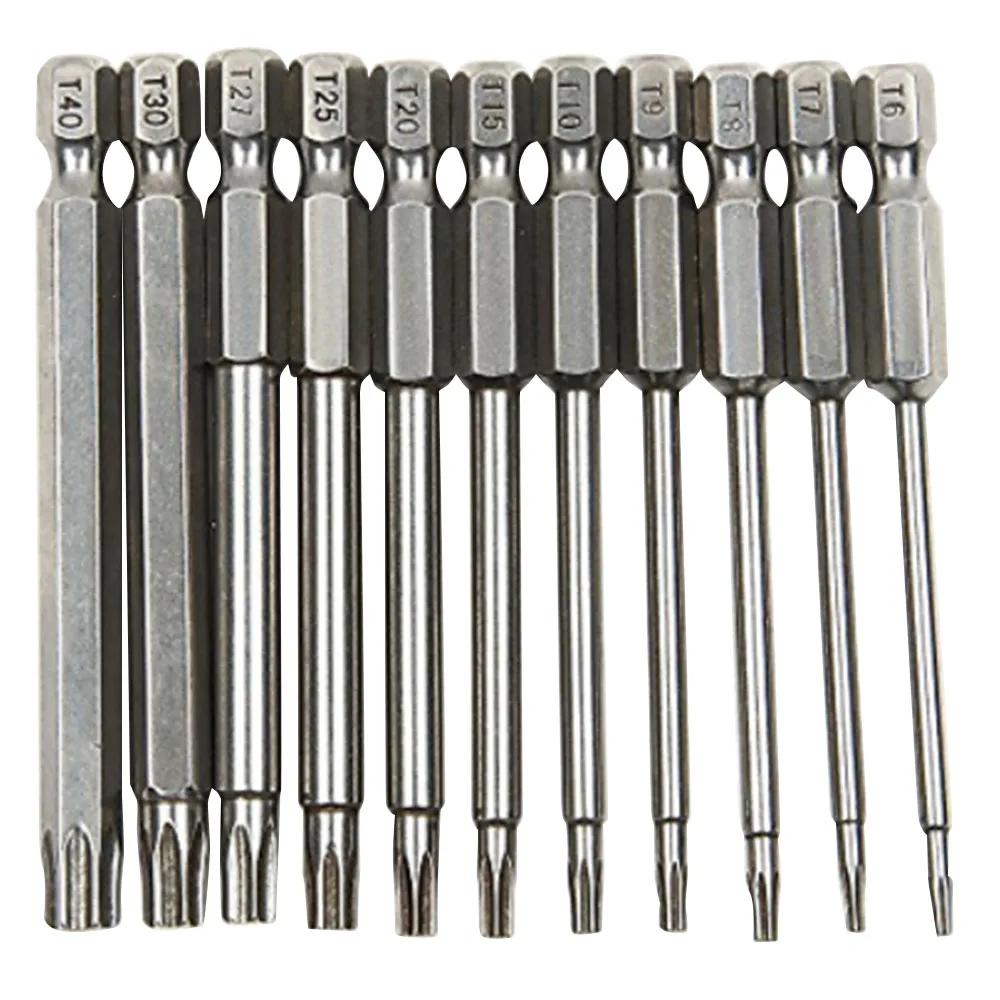 11Pcs/set 75mm Magnetic Screwdriver Bit Set S2 Steel Hex Torx Head Screwdriver Drill Bit T6/T7/T8/T9/T10/T15/T20/T25/T27/T30/T40
11Pcs/set 75mm Magnetic Screwdriver Bit Set S2 Steel Hex Torx Head Screwdriver Drill Bit T6/T7/T8/T9/T10/T15/T20/T25/T27/T30/T40