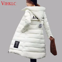 2016 Новая зимняя стеганая куртка для женщин размера плюс Толстая