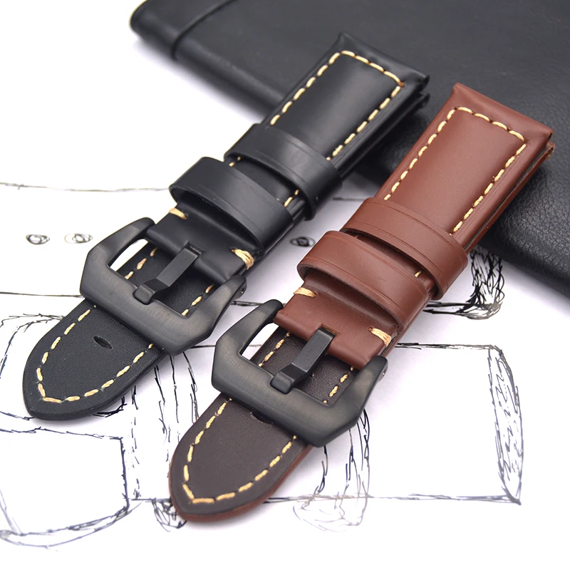 Ремешок из натуральной кожи для часов Panerai PAM, гладкий черный коричневый браслет для часов, браслет из натуральной кожи с металлической пряж...
Ремешок из натуральной кожи для часов Panerai PAM, гладкий черный коричневый браслет для часов, браслет из натуральной кожи с металлической пряж...