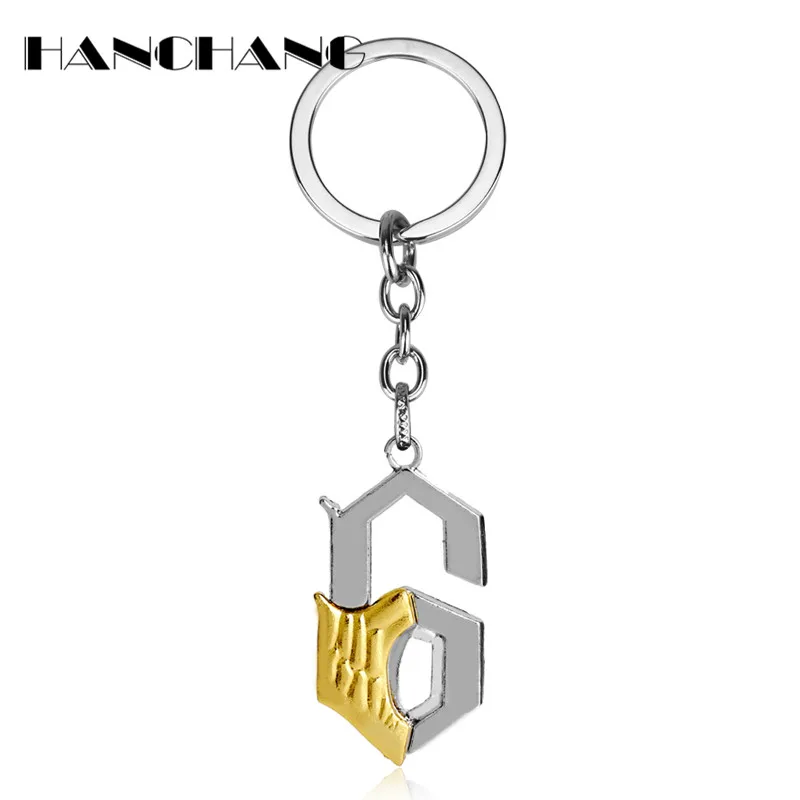 Animation Jewelry BLEACH Keychain Grimmjow Jeagerjaques Figure 6 Pendant Key Chains Unisex Keyring Car Holder | Украшения и