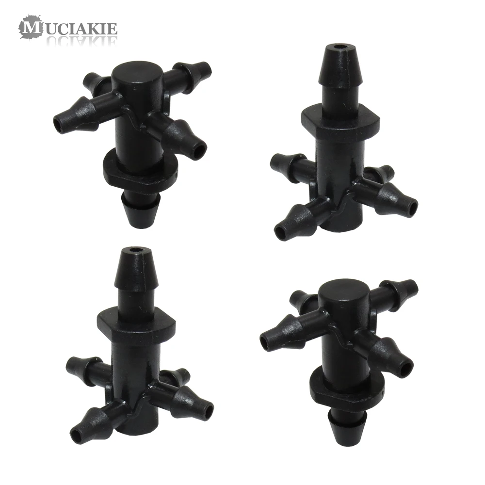 MUCIAKIE 50PCS Drip Irrigation Cross Connector Garden 5 Ways Water Distributor 4/7mm to 4 Branches 3/5mm Hose Drip Water Adapter
MUCIAKIE 50PCS Drip Irrigation Cross Connector Garden 5 Ways Water Distributor 4/7mm to 4 Branches 3/5mm Hose Drip Water Adapter