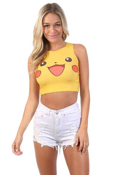 Fashionable Small Leisure Vest Summer Cool Half-Vest Pikachu Animation Digital Printing Than The Card Super-Vest
Fashionable Small Leisure Vest Summer Cool Half-Vest Pikachu Animation Digital Printing Than The Card Super-Vest