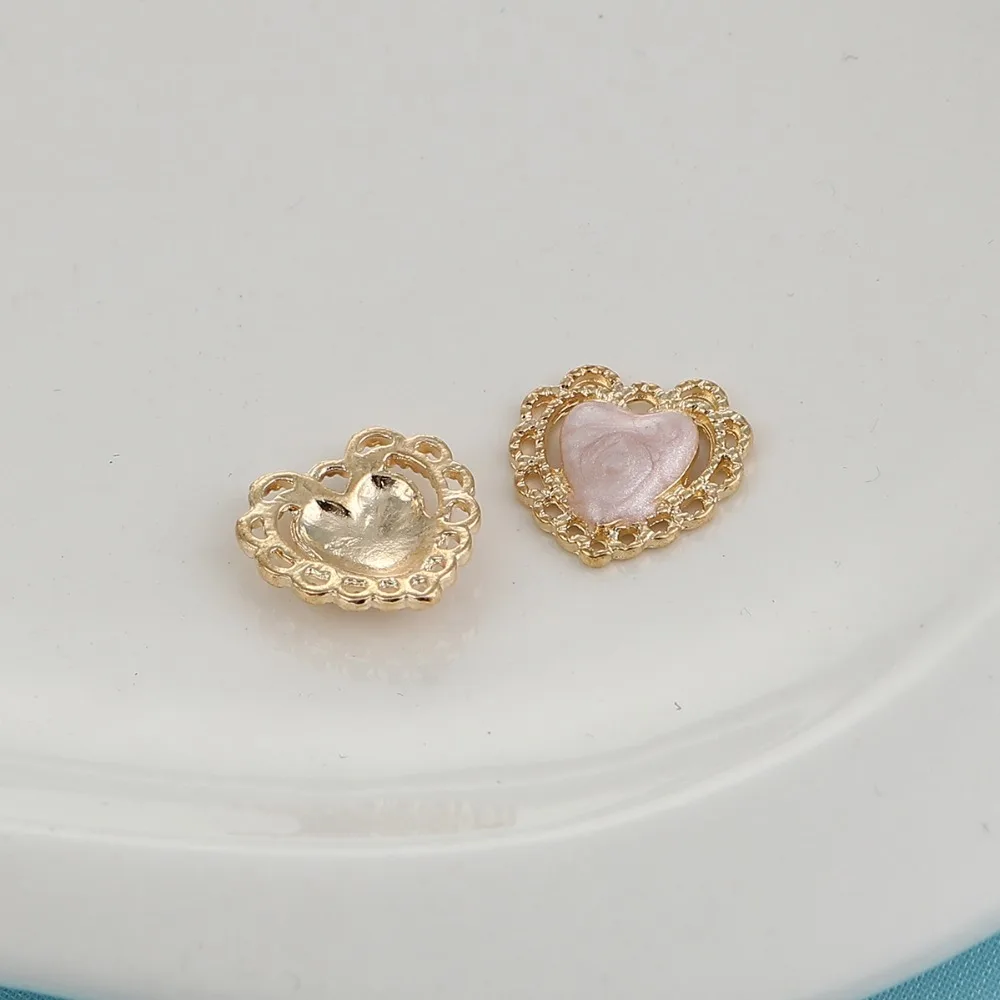 Doreen Box Zinc Based Alloy Connectors Heart Gold Color Colorful Enamel Fashion Jewelry Gifts 15mm( 5/8") x 15mm( 5/8"), 10 PCs
Doreen Box Zinc Based Alloy Connectors Heart Gold Color Colorful Enamel Fashion Jewelry Gifts 15mm( 5/8") x 15mm( 5/8"), 10 PCs