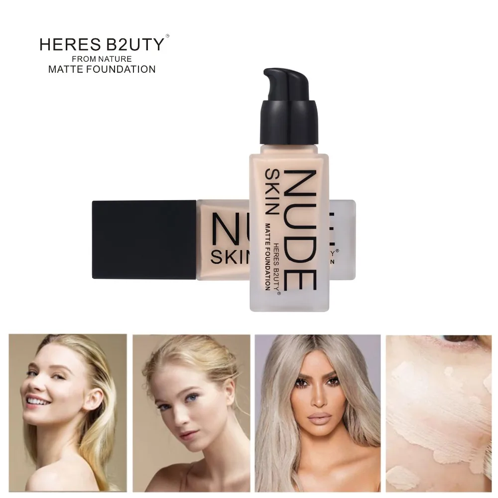 Top Brand Makeup Base Liquid Foundation Longlasting Waterproof Concealer Whitening Moisturizer Oil-Control Buy 1 Get Puff Free | Красота и