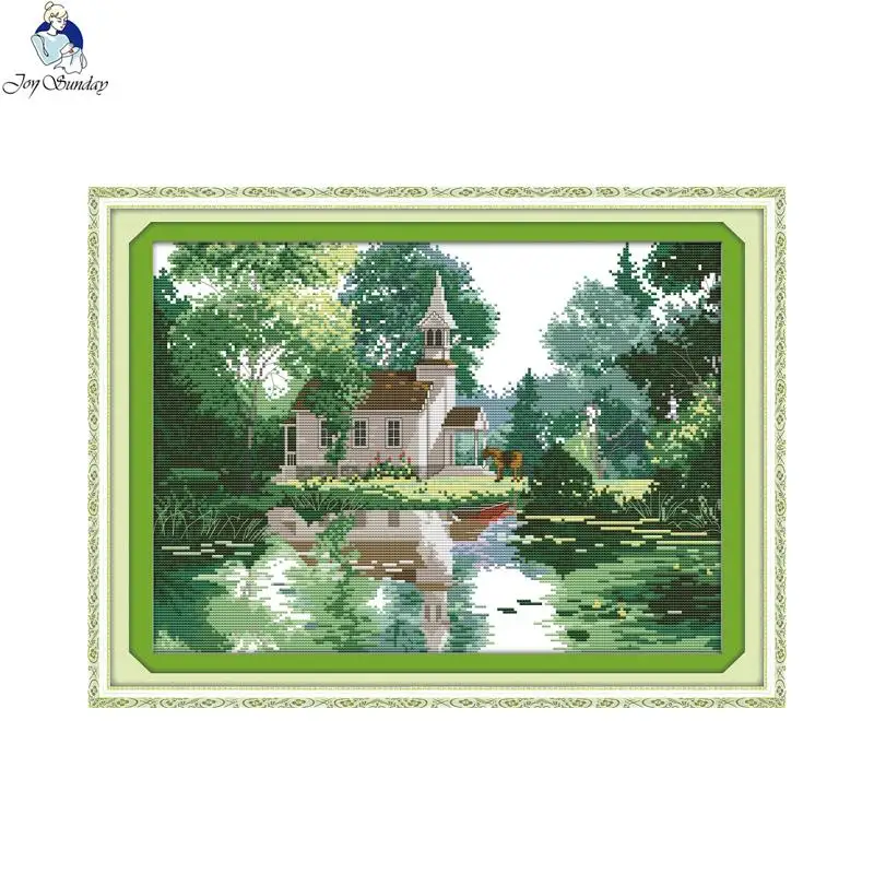 Joy Sunday The Lakeside Houses 3 Counted Cross Stitch DIY 14CT and11CT For Embroidery Handwork Needlework Cross-stitching Set
Joy Sunday The Lakeside Houses 3 Counted Cross Stitch DIY 14CT and11CT For Embroidery Handwork Needlework Cross-stitching Set